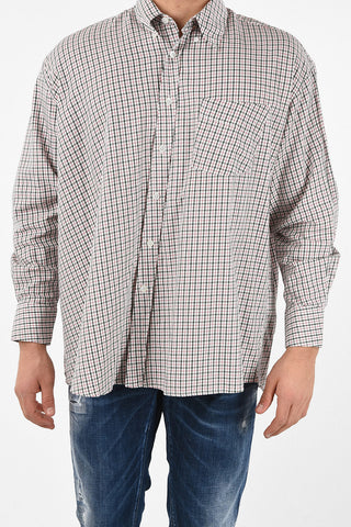 camicia tattersall check BORROWED BD con Taschino