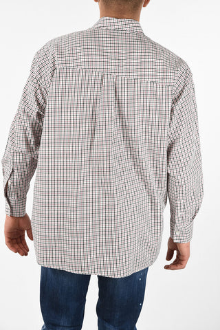 camicia tattersall check BORROWED BD con Taschino
