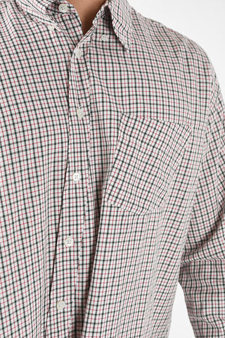 camicia tattersall check BORROWED BD con Taschino