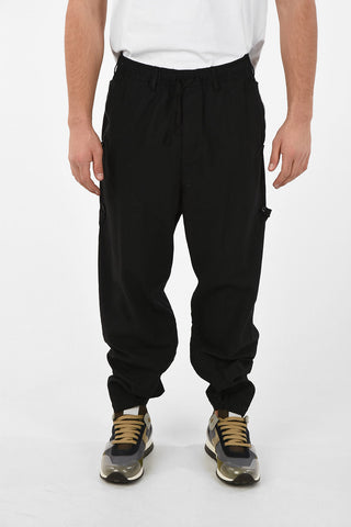 drawstring waist harem pants