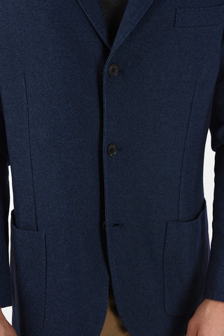 silk and cashmere side vents notch lapel 3-button blazer