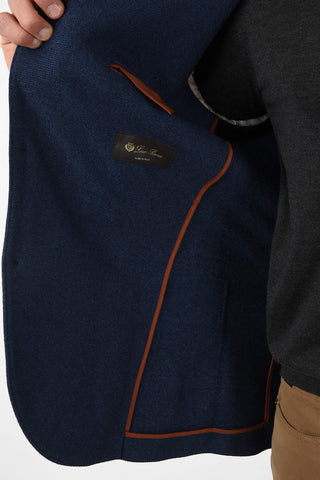 silk and cashmere side vents notch lapel 3-button blazer