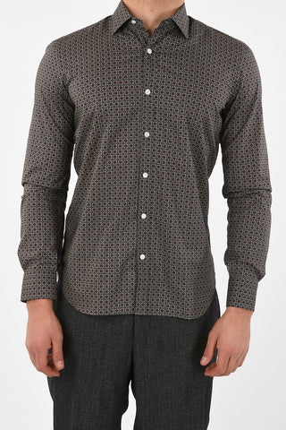 DANDY LIFE optical spread collar shirt