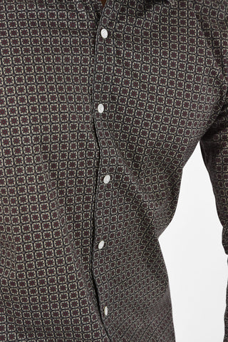 DANDY LIFE optical spread collar shirt