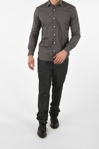 DANDY LIFE optical spread collar shirt