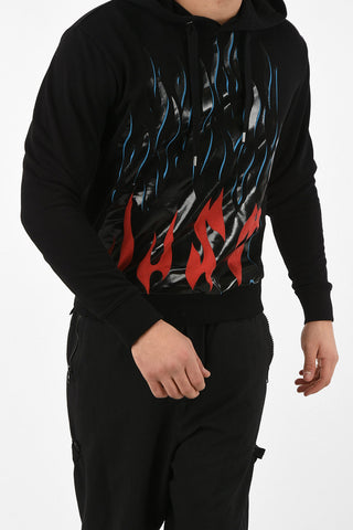 Print hoodie sweatshirt