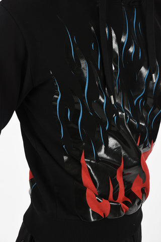 Print hoodie sweatshirt