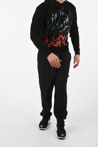Print hoodie sweatshirt