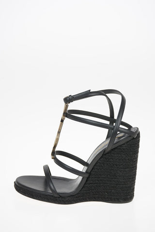 Sandali CASSANDRA in Pelle con Suola Platform 11 Cm