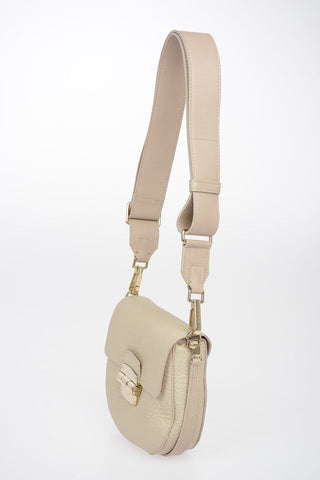 Textured Leather CLUB Saddle Bag