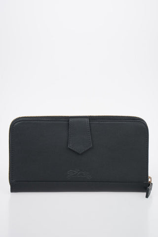 Leather Wallet with Double Compartment