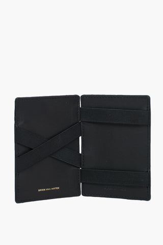Croco Printed Leather Mini Card Holder 