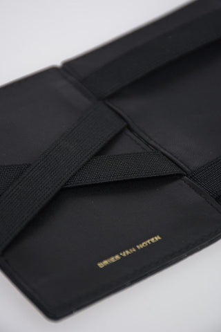 Croco Printed Leather Mini Card Holder 