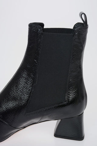 Coated Leather VIVIER CHELSEA Ankle Boots with Buckle 5 cm