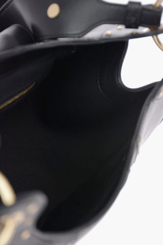 Leather DOMAINE FULL MOON Saddle Bag with Studs applied
