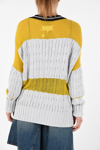 MM1 Oversize Cable Knit Sweater