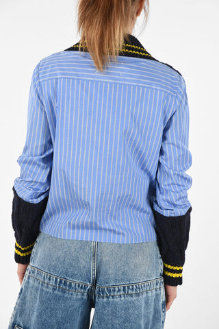 MM1 V-Neck Aran Sweater
