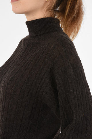 turtle neck cable knit Sweater