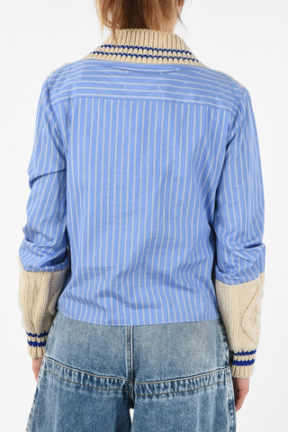 MM1 V-Neck Aran Sweater