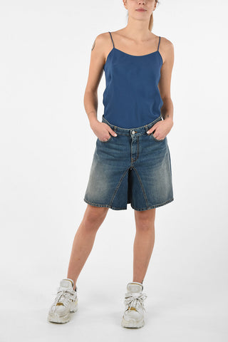 MM6 Mid-Rise Waist Stonewashed Shorts