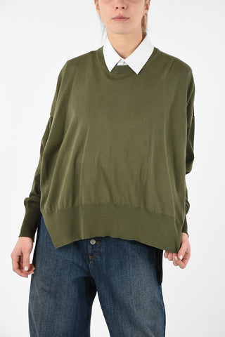 MM6 Asymmetrical Crew-Neck Sweater