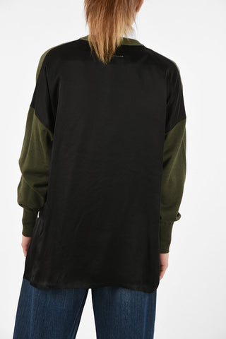 MM6 Asymmetrical Crew-Neck Sweater
