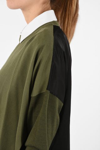 MM6 Asymmetrical Crew-Neck Sweater