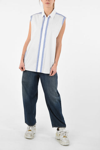 MM4 Hidden Closure Sleeveless Shirt