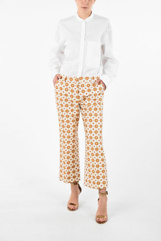 Geometric Pattern SANDY straight pants