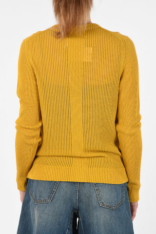 MM4 V-Neck Ribbed Cardigan
