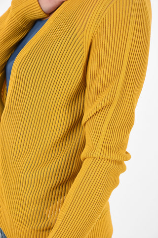 MM4 V-Neck Ribbed Cardigan