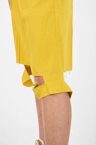 MM1 Vintage Effect Double Pleats Shorts