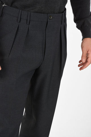 ANIMAL AL Double Pleat Pants With Belt Loops
