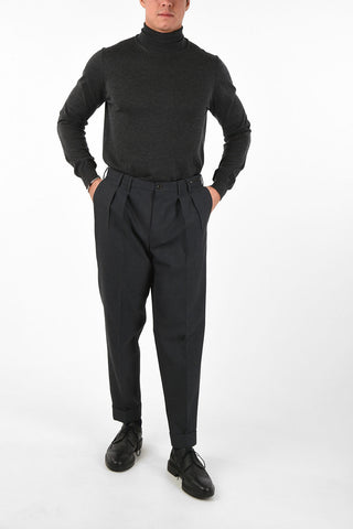 ANIMAL AL Double Pleat Pants With Belt Loops