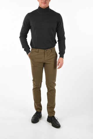 Mid Waist Straight Pants