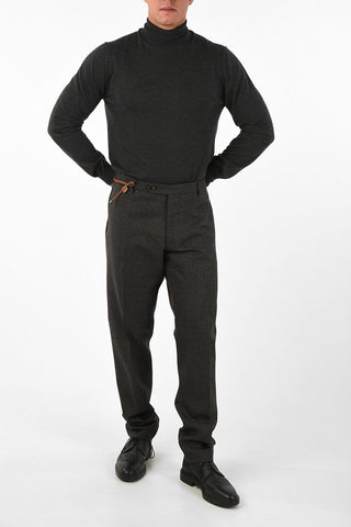 Virgin Wool 5 Pocket Pants with Belt Loops