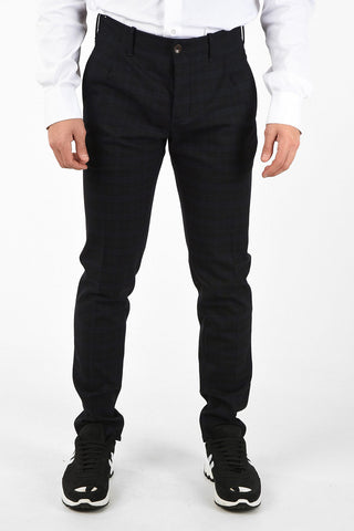 Single Pleat Tartan Pants