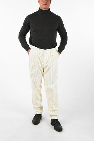 Corduroy SANTIAGO Pants With Belt Loops