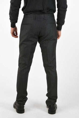 Straight Pants with Hook Closure