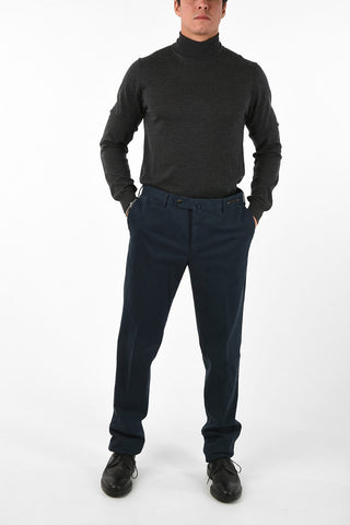 Stretchy Cotton Regular Waist Pants