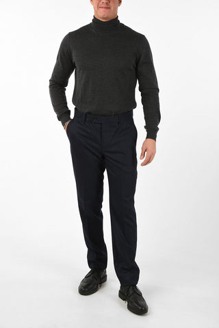 Wool TRADITIONAL FIT Straight Pants
