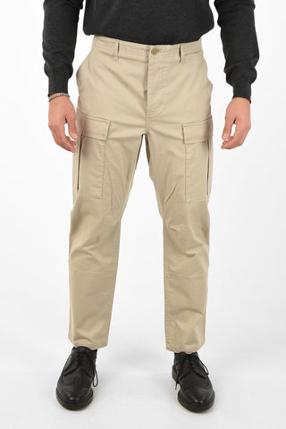 Stretchy Cotton Cargo Pants