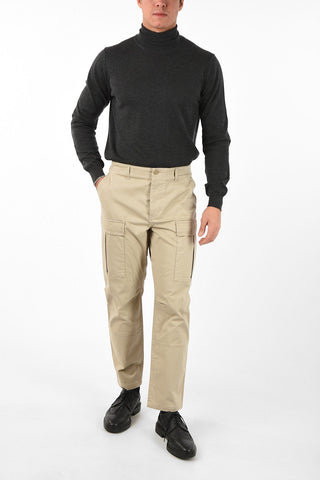 Stretchy Cotton Cargo Pants