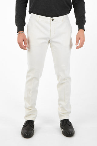 Mid-Waist Pants with Belt Loops