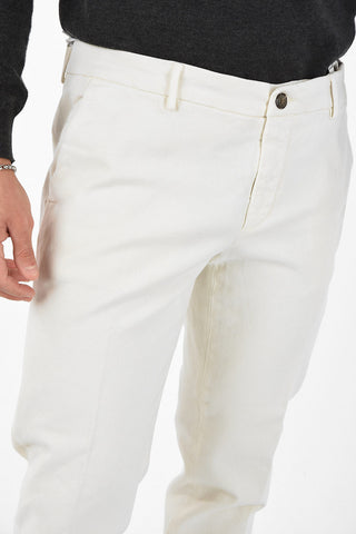 Mid-Waist Pants with Belt Loops