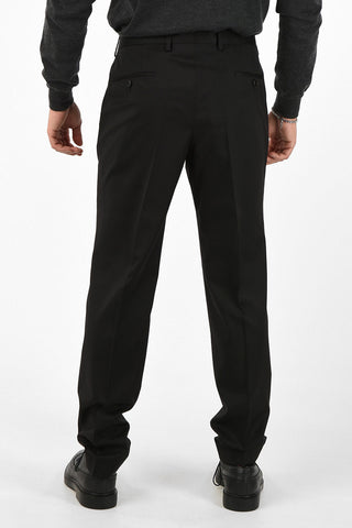Virgin Wool GIBSON Pants With Hook Closure 