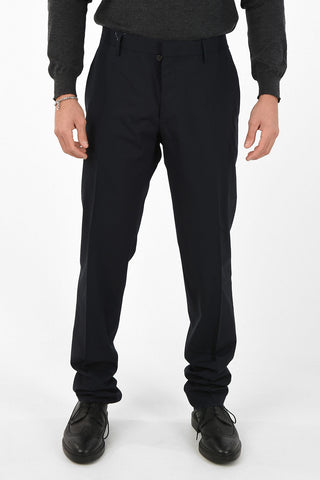 Stretchy Wool Regular Waist Pants