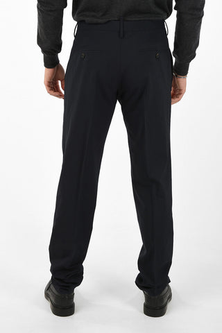 Stretchy Wool Regular Waist Pants
