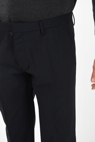 Stretchy Wool Regular Waist Pants