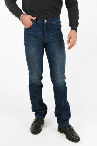 Stonewashed Fitted Jeans 16cm